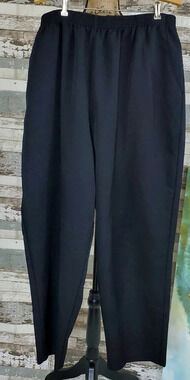 Briggs New York Women's Black Elastic Slacks 24W